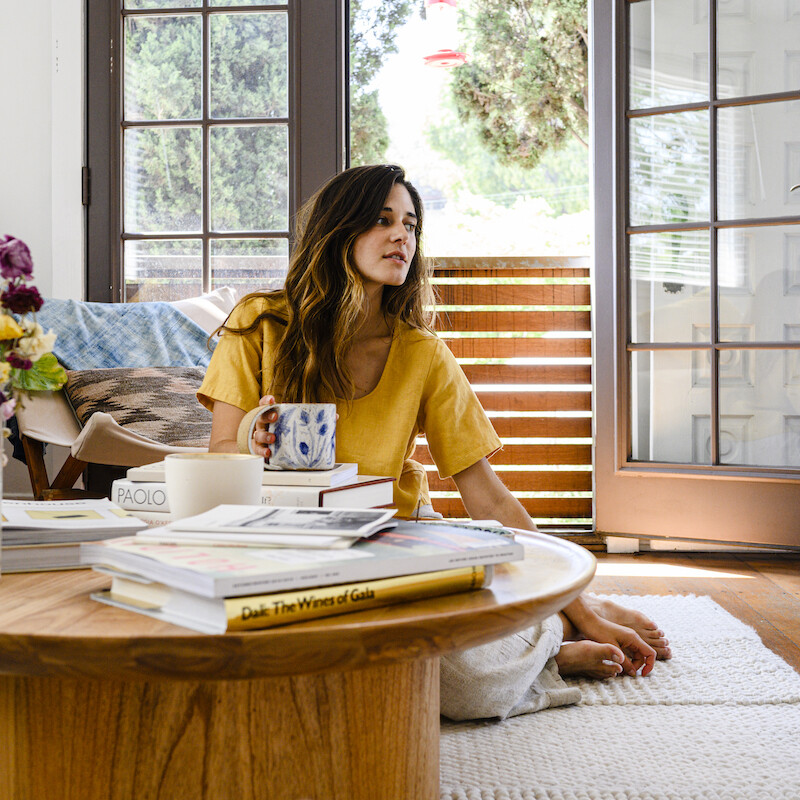 Ally Walsh, Canyon Coffee in the living room in Santa Monica