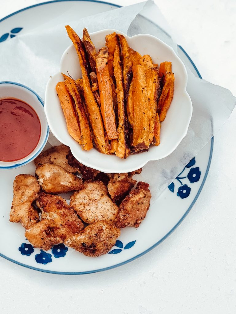 Arrowroot Fried Chicken Nuggets 