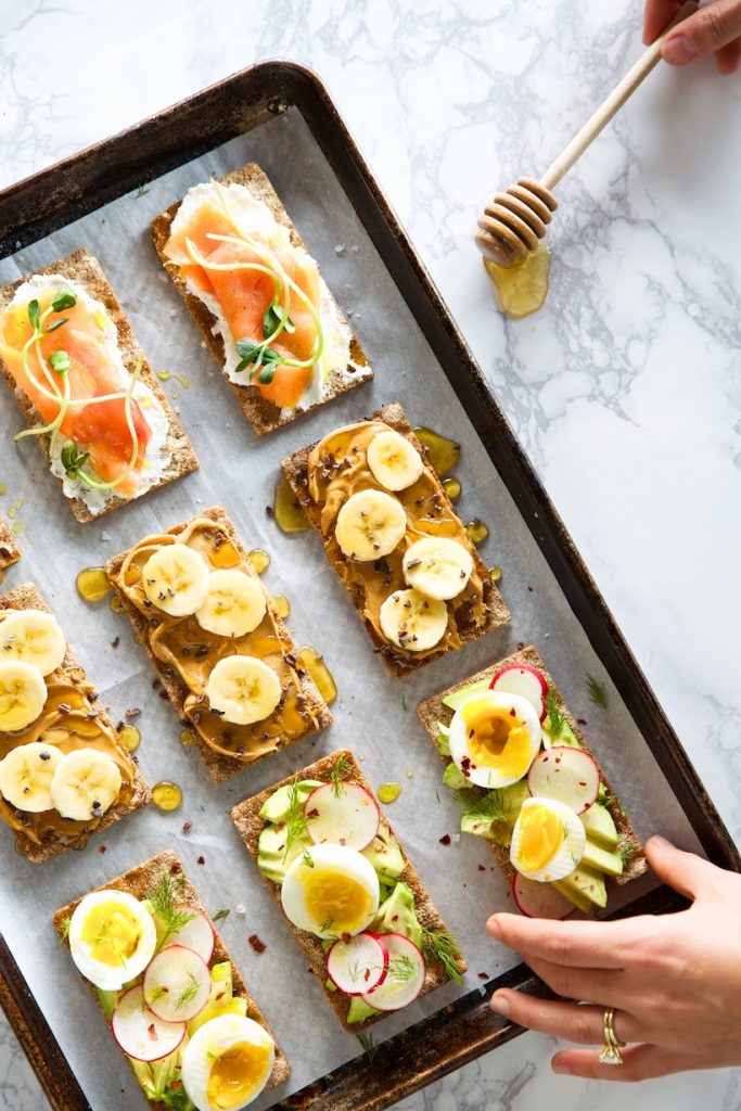 avocado wasa cracker breakfast toast