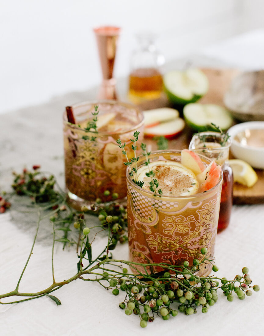 herbal infused bourbon apple cider