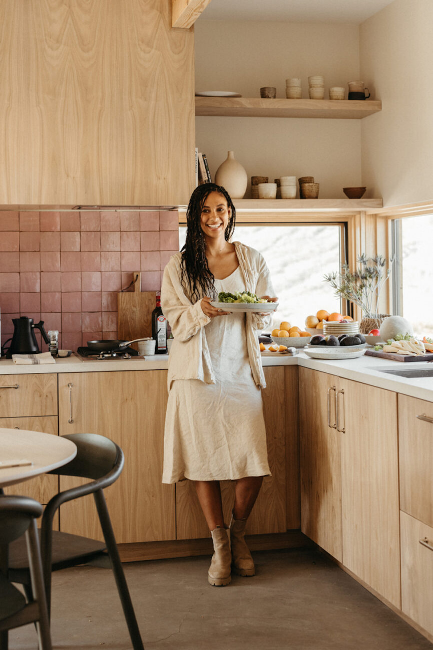 Woman cooking sunday night dinner ideas