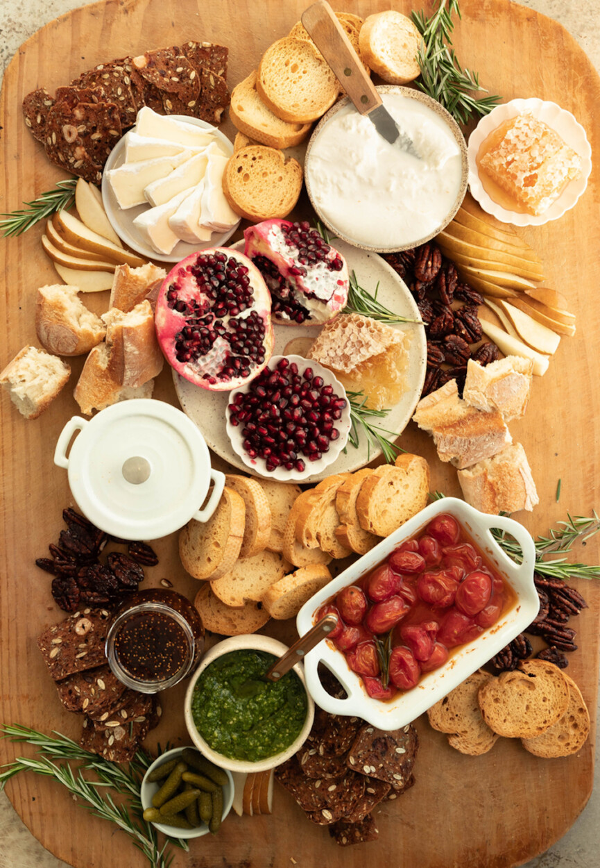 bruschetta board_no-cook finger foods for parties