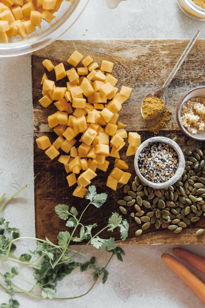 vegan butternut squash ingredients