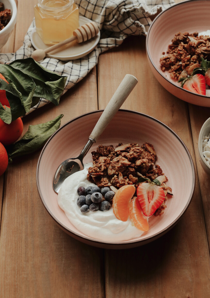 Chai spice buckwheat granola_high fiber breakfast