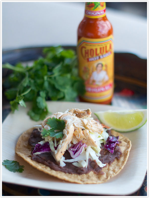 Chicken_Tostada_BlackBeans