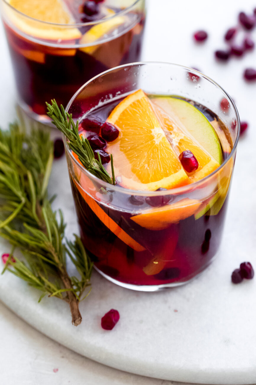 Festive Sangria Mocktail