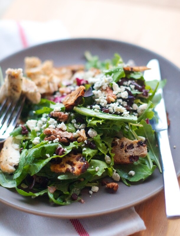 Apple & Blue Cheese Harvest Salad | Camille Styles