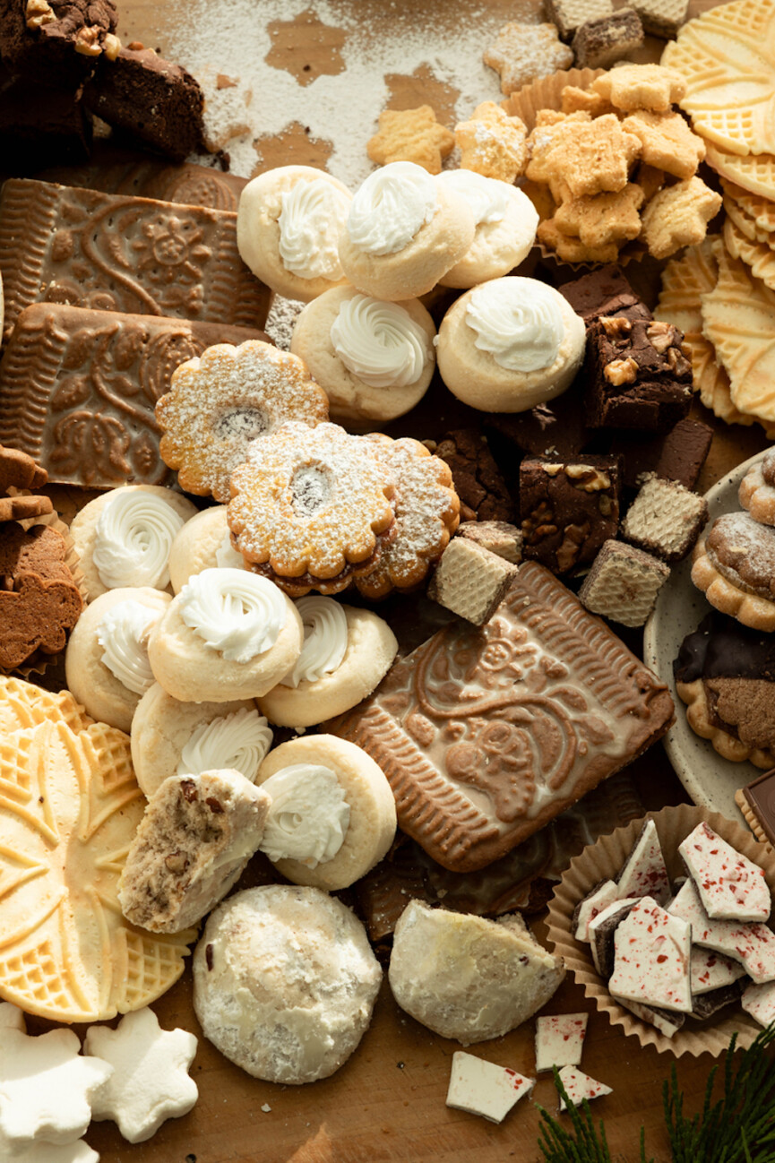 Holiday cookie board.