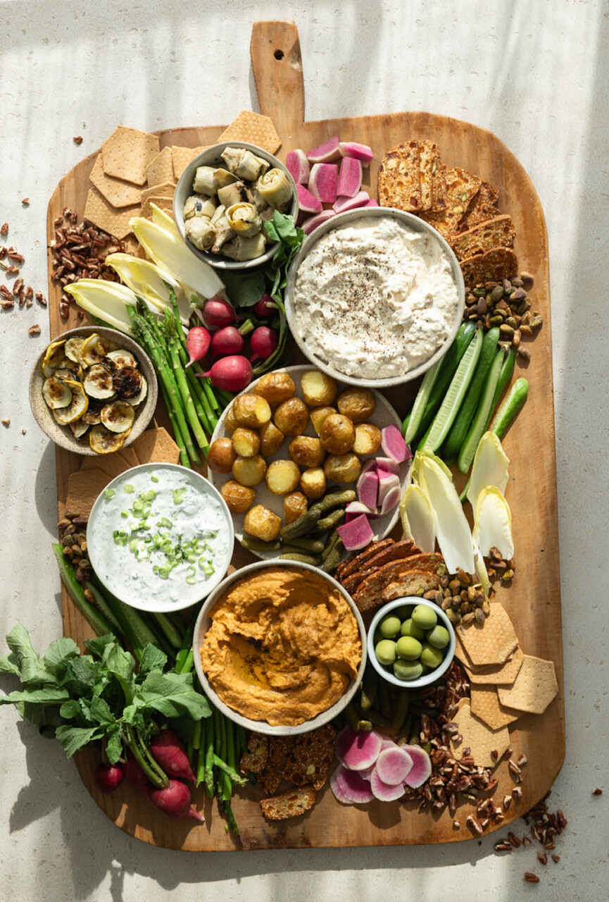 Holiday crudite board.