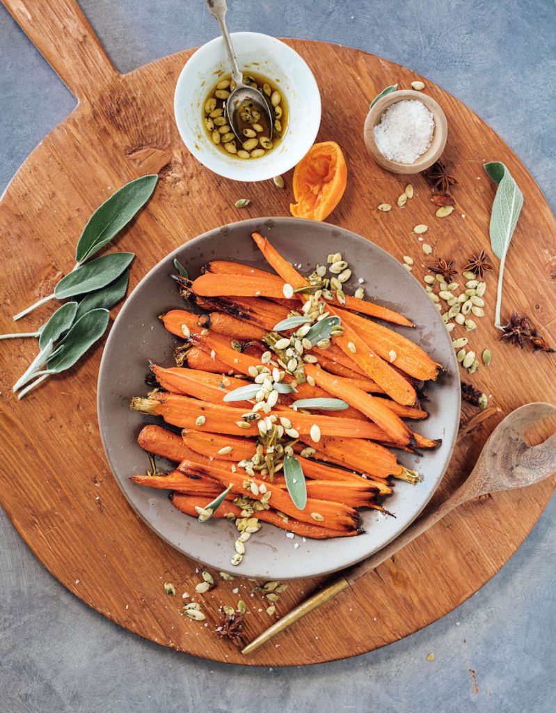 honey roasted carrots_thanksgiving menu planning