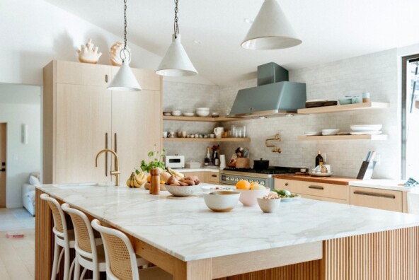 Kitchen cleaning routine.