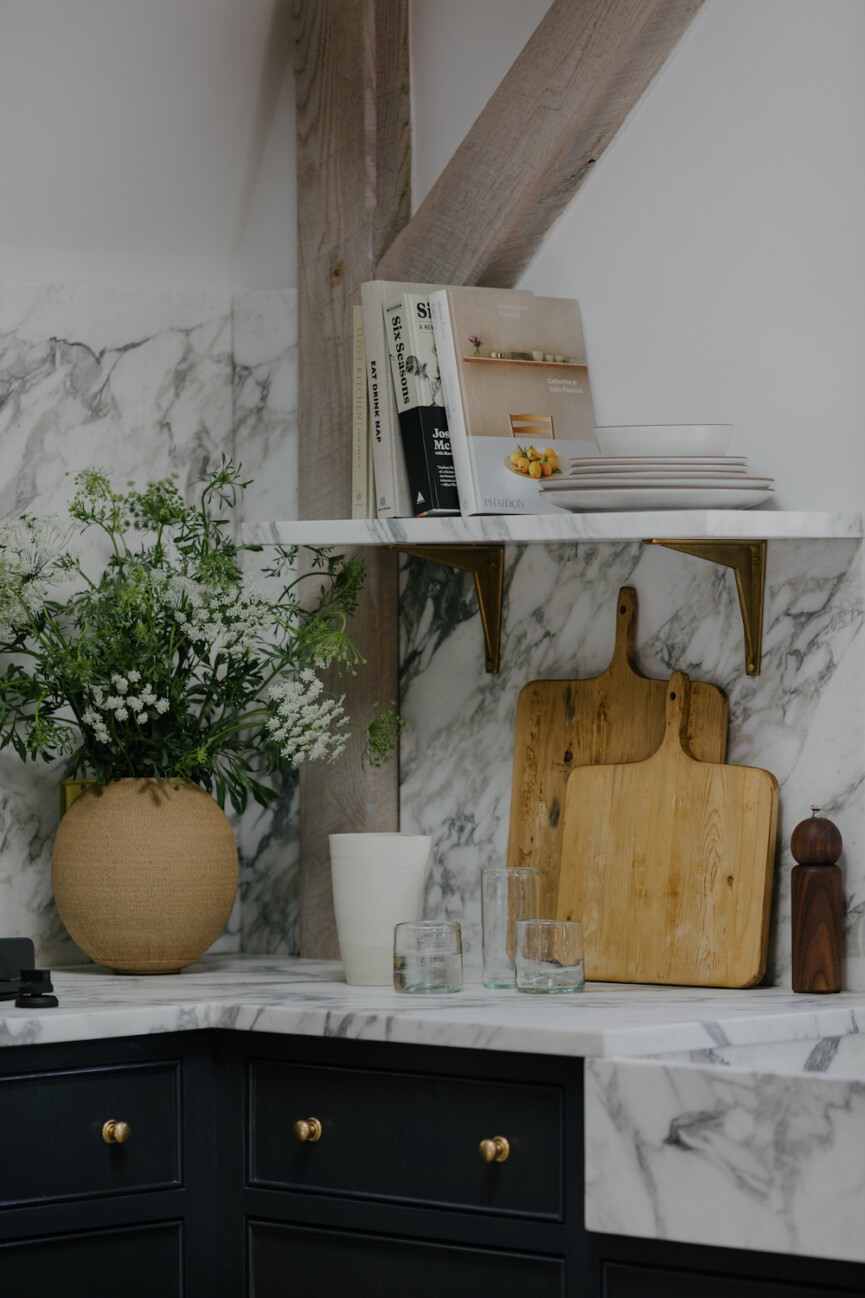 Kitchen countertop.