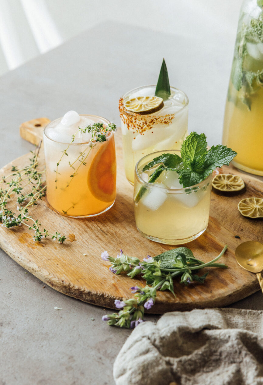 Kombucha cocktails.