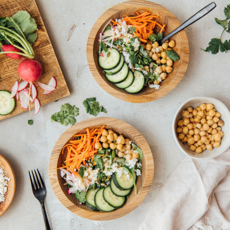 Mexican Chopped Salad Recipe with Honey-Shallot Dressing