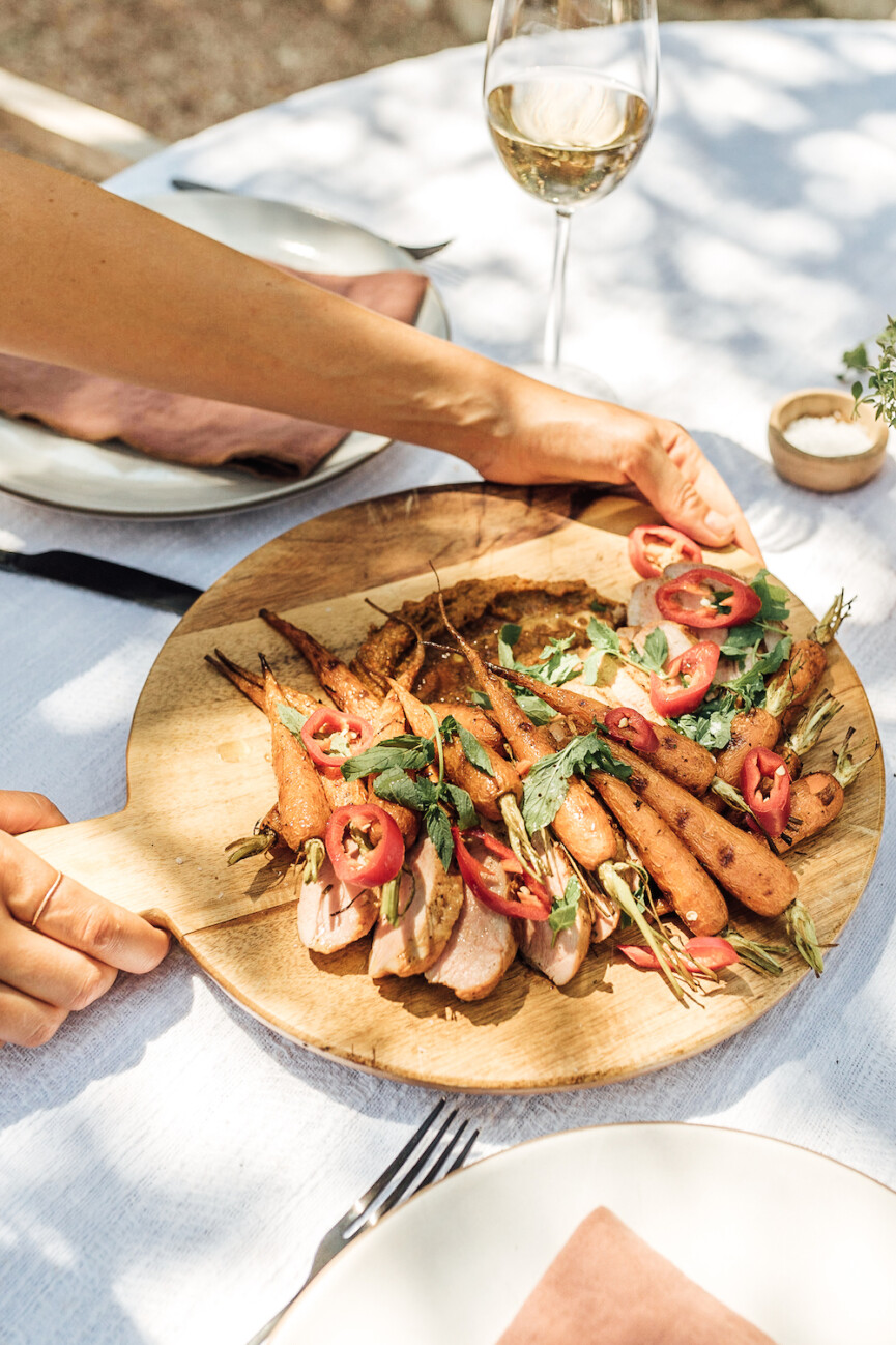 orange-glazed chili pork tenderloin