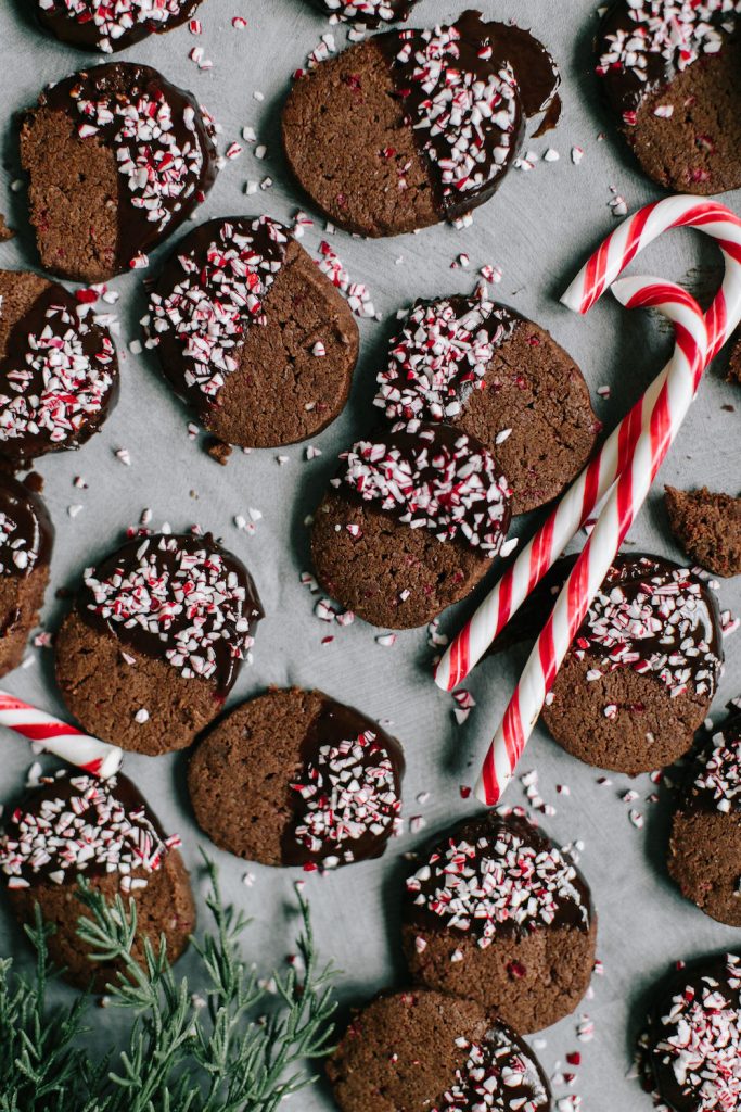 Peppermint Hot Chocolate Shortbread Cookies best christmas cookie recipes