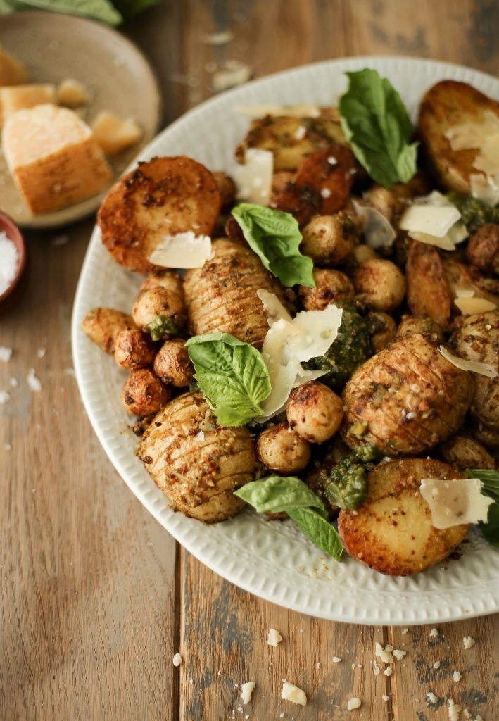 pesto parmesan potatoes