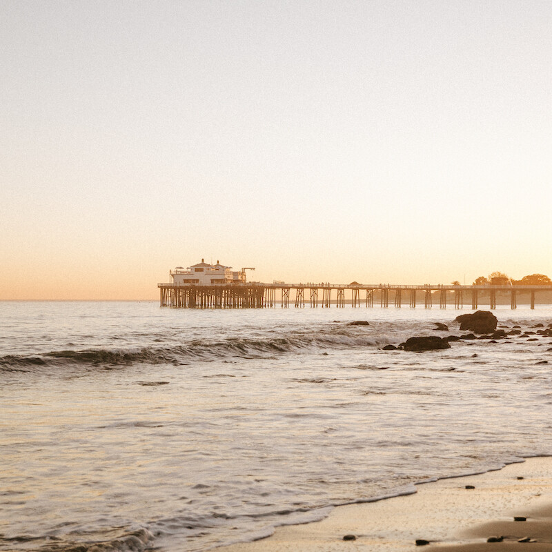 malibu beach dinner near the pier at the home of Shelley Klein Armistead, COO of Gjelina Group