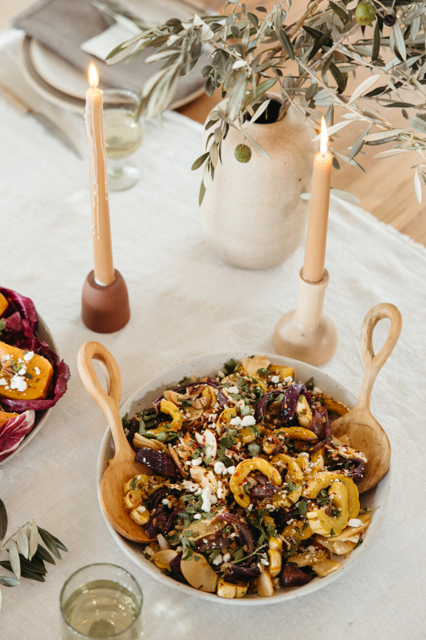 squash farro salad thanksgiving side dish