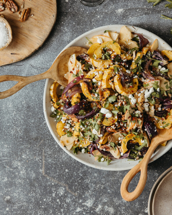 Squash and farro salad_how to keep liver healthy