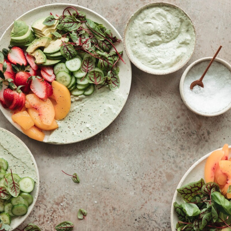 sweet and savory fruit salad