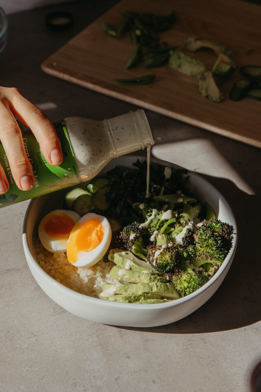 nourish bowl, veggie bowl, grain bowl, healthy lunch