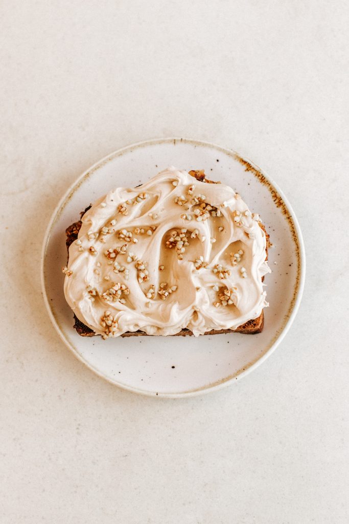 Banana Walnut Bread With Espresso Mascarpone