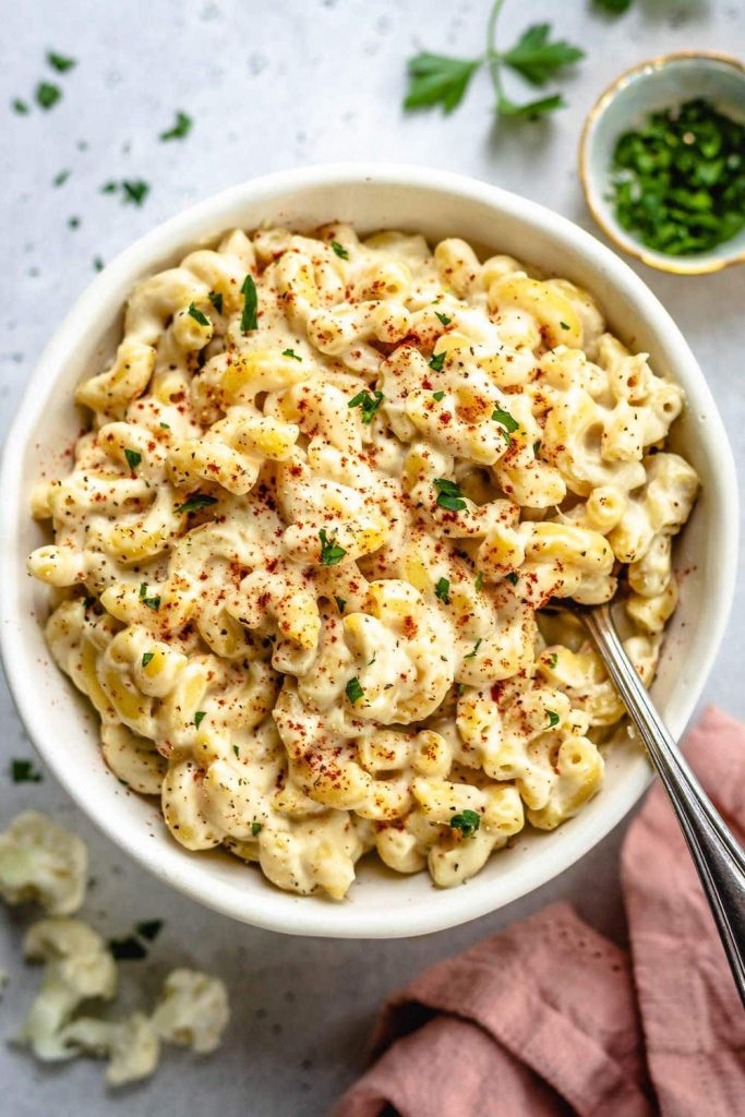 Vegan Cauliflower Mac & Cheese