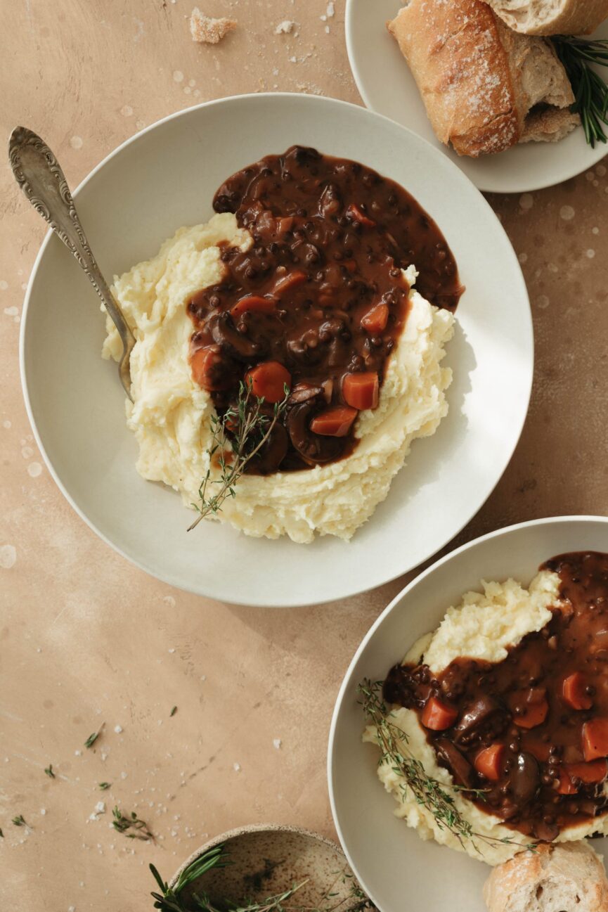 vegetarian coq au vin_valentine's dinner at home ideas