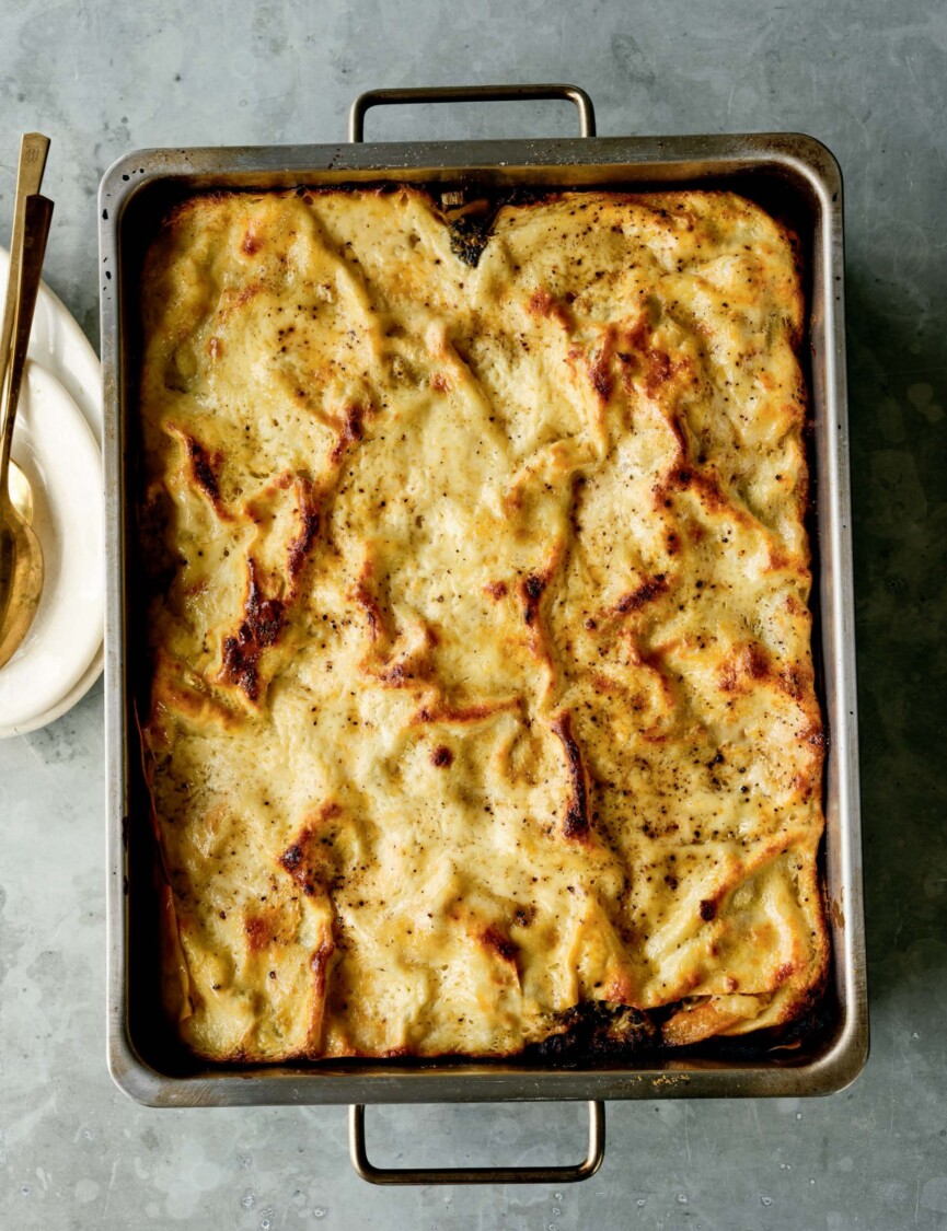 winter vegetable lasagna