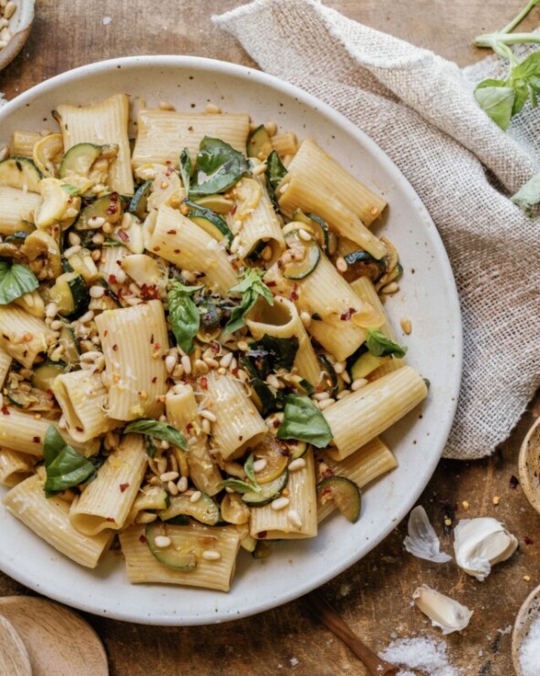 Zucchini pasta recipe.