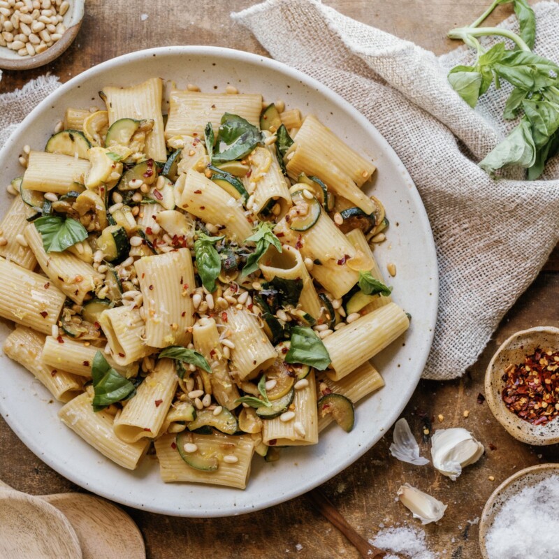 Zucchini pasta recipe.