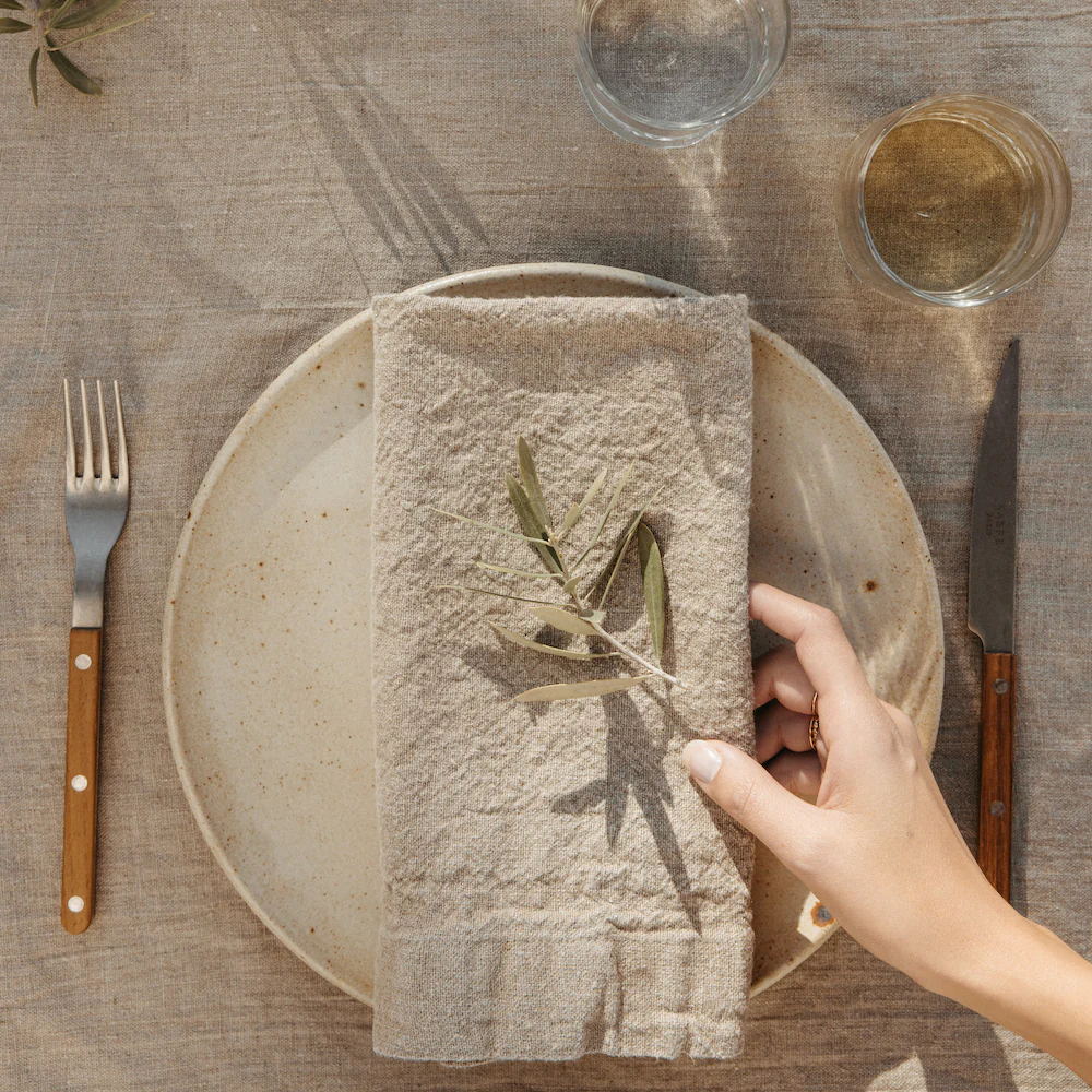 casa zuma oversized linen napkin