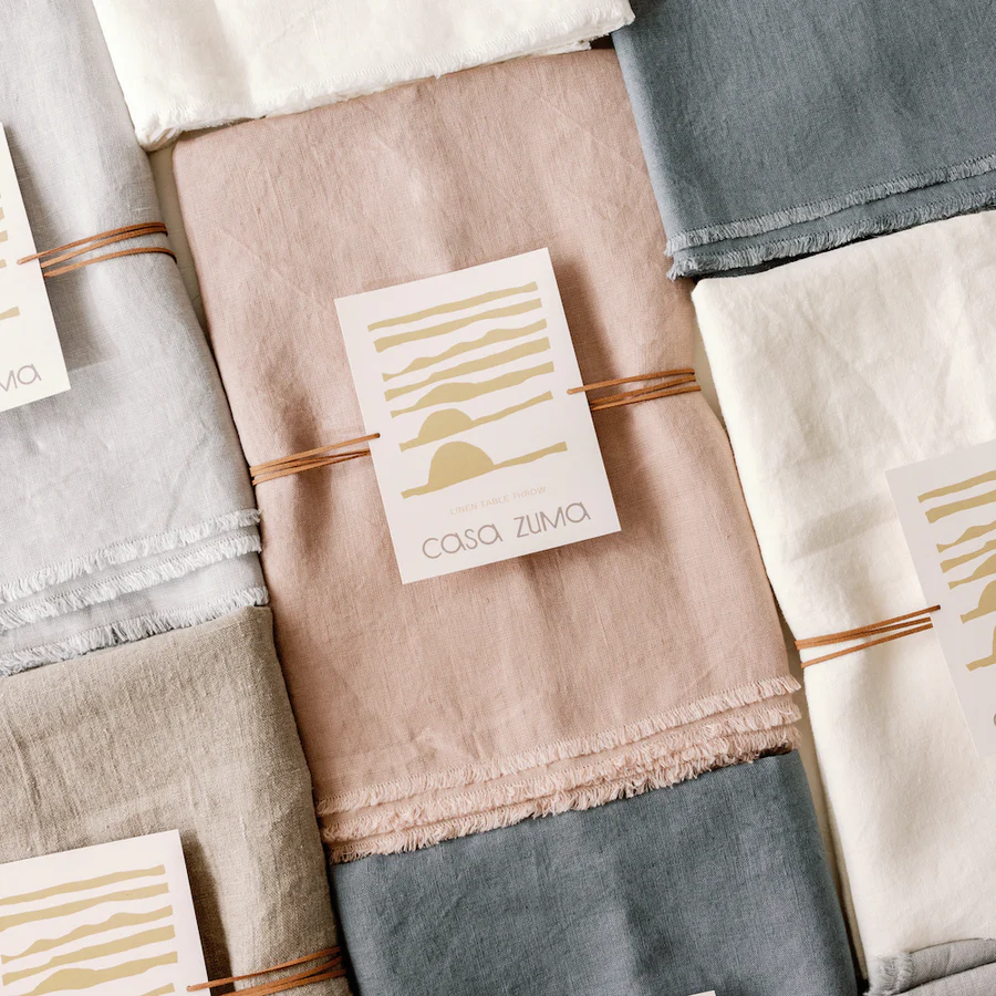 Linen Table Throw